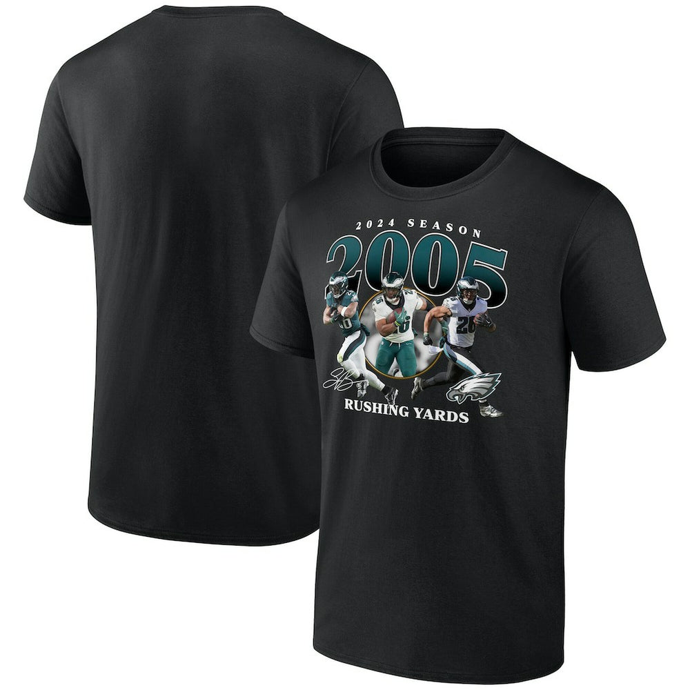 Saquon Barkley Philadelphia Eagles 2000 Yards T-Shirt Black - NFL