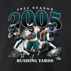 Saquon Barkley Philadelphia Eagles 2000 Yards T-Shirt Black - NFL