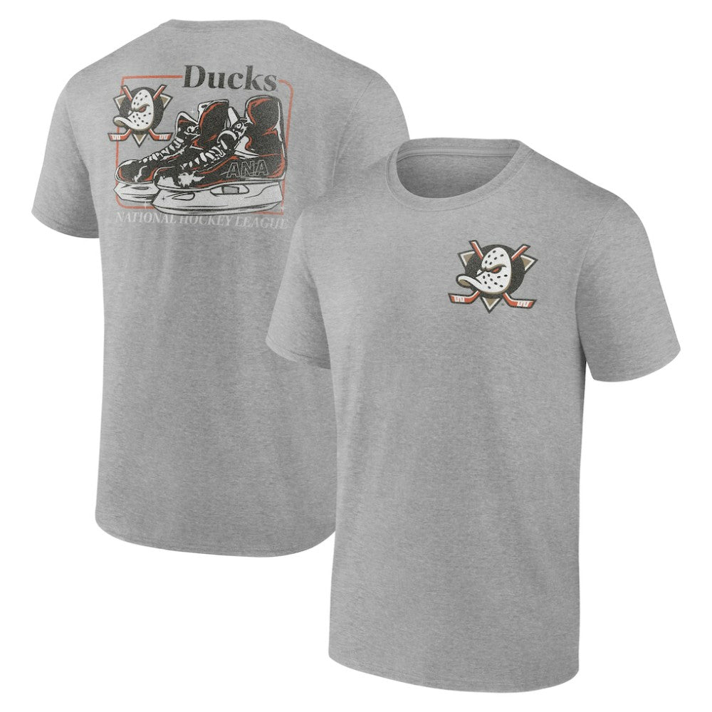 Anaheim Ducks - Glory Skates T-Shirt Heather Gray