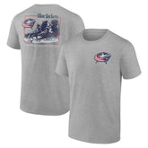 Columbus Blue Jackets - Glory Skates T-Shirt Heather Gray