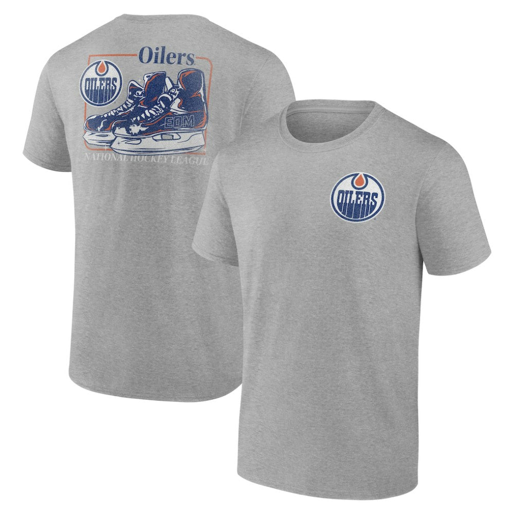 Edmonton Oilers - Glory Skates T-Shirt Heather Gray