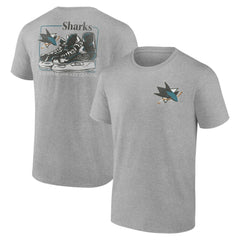 San Jose Sharks - Glory Skates T-Shirt Heather Gray