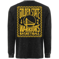 NBA - Golden State Warriors Sportiqe Men's Bono Long Sleeve T-Shirt - Black