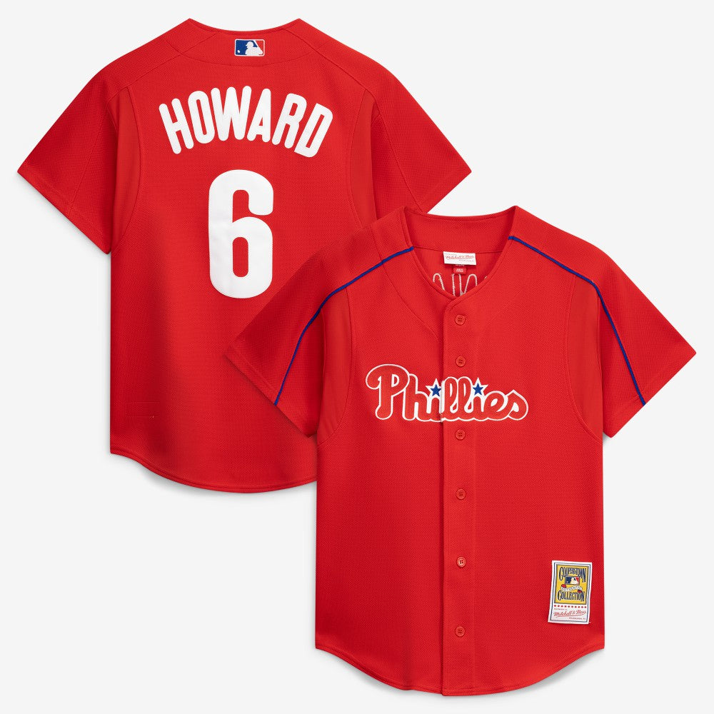 Ryan Howard Philadelphia Phillies Mitchell & Ness Cooperstown Collection Batting Practice Jersey On Sale