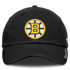 Boston Bruins Fanatics Women's Core Logo Adjustable Hat Black