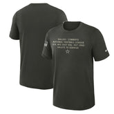 Dallas Cowboys 2025 Salute to Service Sideline Slub Dri-FIT T-Shirt Forest Green - Nike