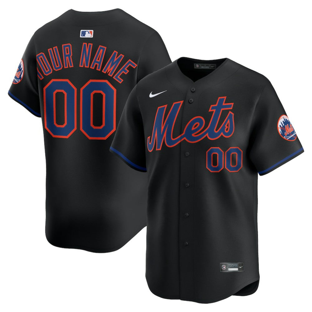 New York Mets Nike Alternate Limited Custom Jersey Near Me