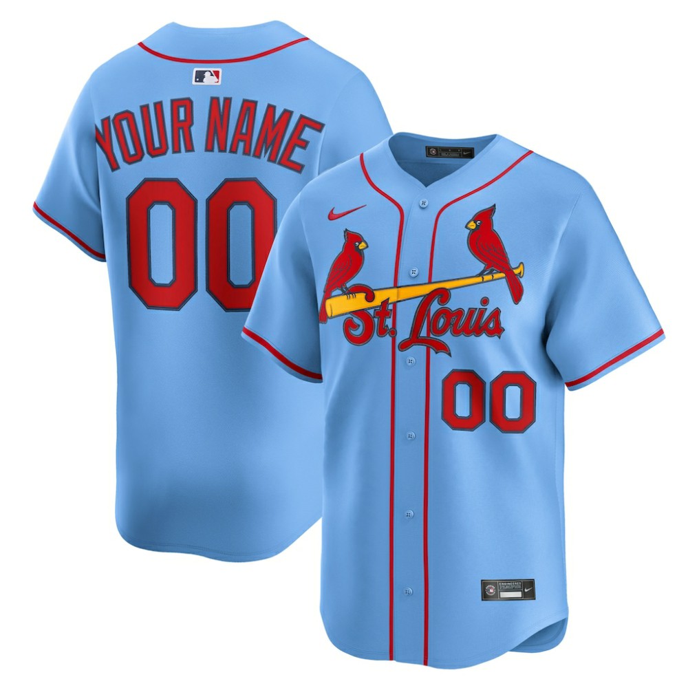 St. Louis Cardinals Nike Alternate Limited Custom Jersey On Sale