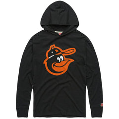 Baltimore Orioles Homage Lightweight Raglan Tri-Blend Pullover Hoodie Lifestyle