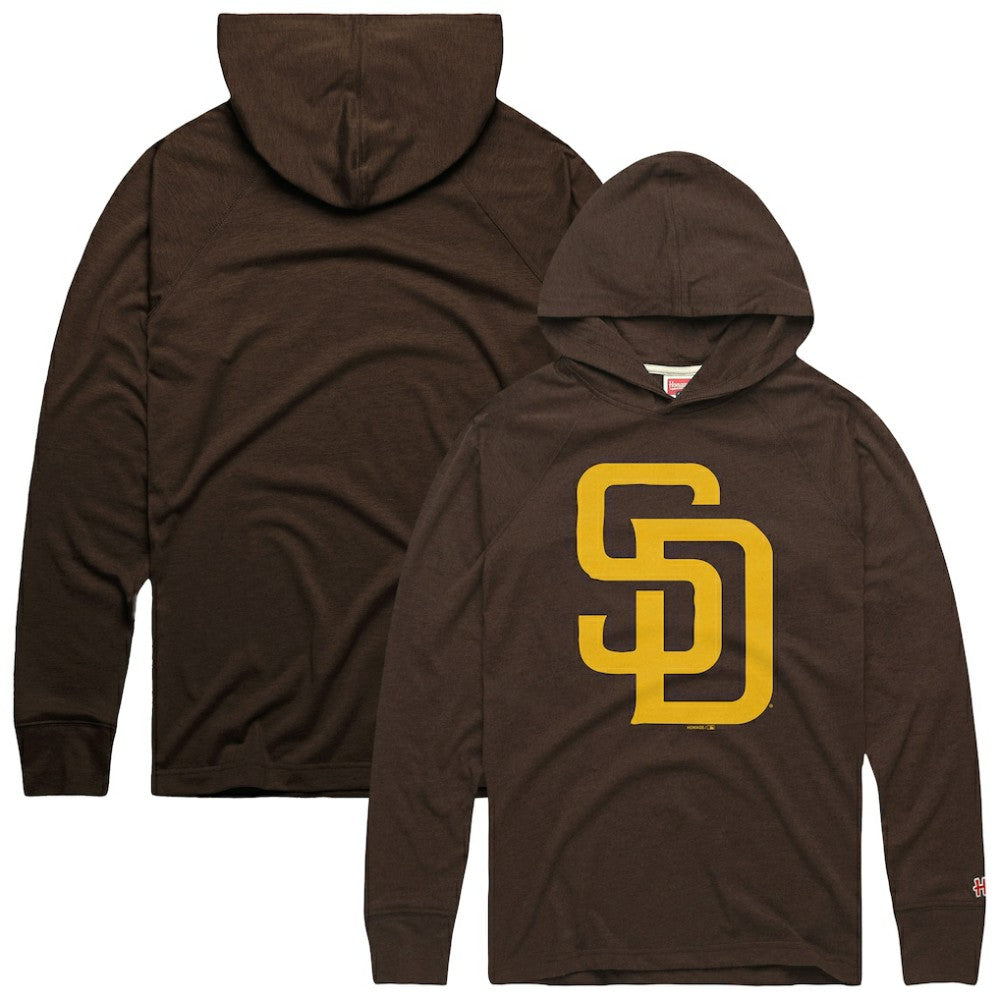 San Diego Padres Homage Lightweight Raglan Tri-Blend Pullover Hoodie Sale