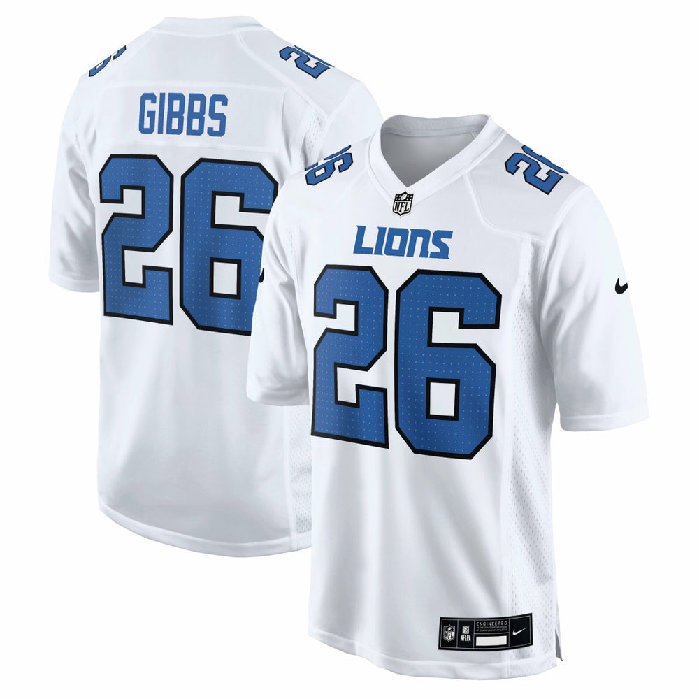 Jahmyr Gibbs Detroit Lions Tundra Fashion Game Jersey White - Nike