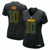 Jordan Love Green Bay Packers Women's Fashion Game Jersey Black - Nike