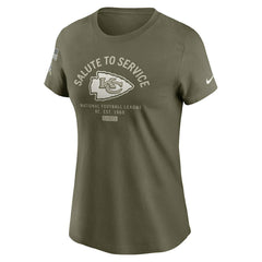 Kansas City Chiefs Women's 2025 Salute to Service Sideline T-Shirt Olive - Nike