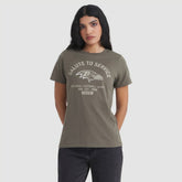 Baltimore Ravens Women's 2025 Salute to Service Sideline T-Shirt Olive - Nike