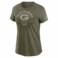 Green Bay Packers Women's 2025 Salute to Service Sideline T-Shirt Olive - Nike