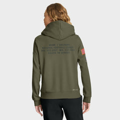 Miami Dolphins Women's 2025 Salute to Service Sideline Standard Issue Dri-FIT Hoodie Olive - Nike