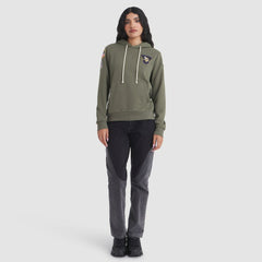Minnesota Vikings Women's 2025 Salute to Service Sideline Standard Issue Dri-FIT Hoodie Olive - Nike