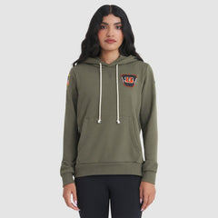 Cincinnati Bengals Women's 2025 Salute to Service Sideline Standard Issue Dri-FIT Hoodie Olive - Nike