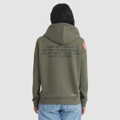 Green Bay Packers Women's 2025 Salute to Service Sideline Standard Issue Dri-FIT Hoodie Olive - Nike
