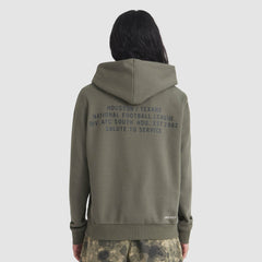 Houston Texans Women's 2025 Salute to Service Sideline Standard Issue Dri-FIT Hoodie Olive - Nike