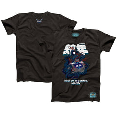 NBA - Charlotte Hornets NBALab x Hyperfly Unisex Year of the Snake Lunar New Year Collection T-Shirt - Heather Black