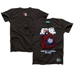 NBA - Philadelphia 76ers NBALab x Hyperfly Unisex Year of the Snake Lunar New Year Collection T-Shirt - Heather Black