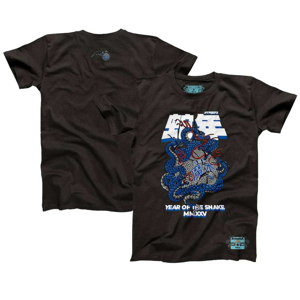NBA - Orlando Magic NBALab x Hyperfly Unisex Year of the Snake Lunar New Year Collection T-Shirt - Heather Black