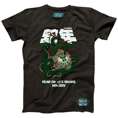 NBA - Milwaukee Bucks NBALab x Hyperfly Unisex Year of the Snake Lunar New Year Collection T-Shirt - Heather Black