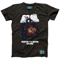 NBA - San Antonio Spurs NBALab x Hyperfly Unisex Year of the Snake Lunar New Year Collection T-Shirt - Heather Black