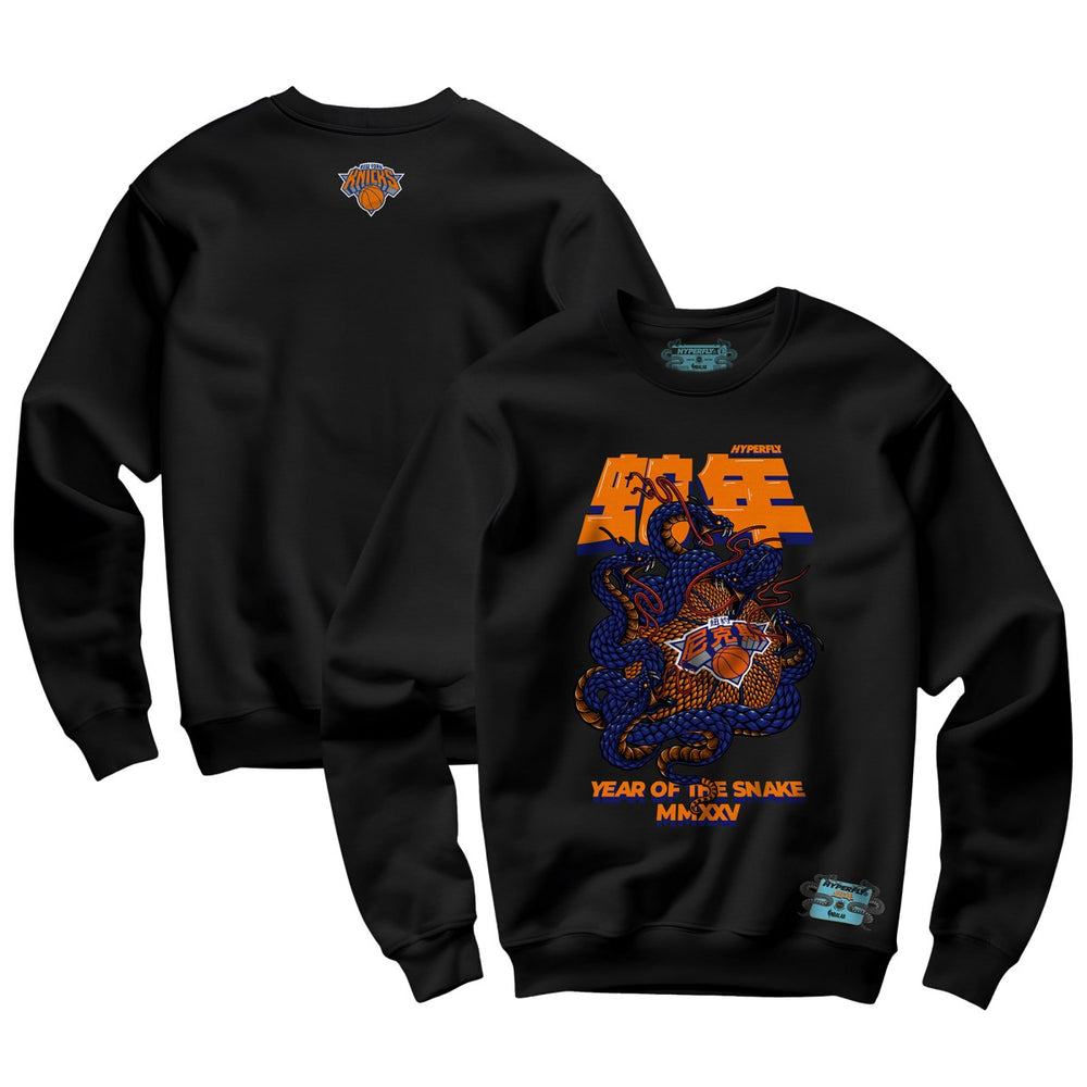 NBA - New York Knicks NBALab x Hyperfly Unisex Year of the Snake Lunar New Year Collection Sweatshirt - Black