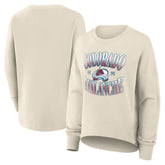Colorado Avalanche - Fanatics Women's Oversized Slice Pullover Sweatshirt Cream