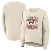 Carolina Hurricanes - Fanatics Women's Oversized Slice Pullover Sweatshirt Cream