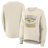 Nashville Predators - Fanatics Women's Oversized Slice Pullover Sweatshirt Cream