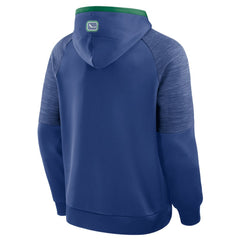 Vancouver Canucks - Fanatics Goaltender Defender Pullover Hoodie Blue