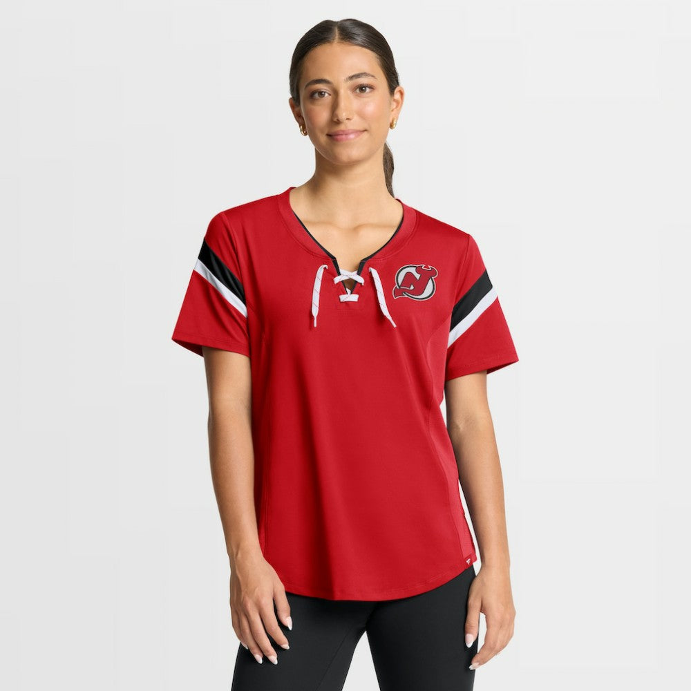 New Jersey Devils - Fanatics Women's Offside Athena T-Shirt Red