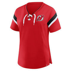 New Jersey Devils - Fanatics Women's Offside Athena T-Shirt Red