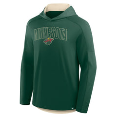 Minnesota Wild - Fanatics Penalty Shot Long Sleeve Hoodie T-Shirt Green