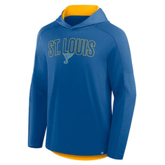 St. Louis Blues - Fanatics Penalty Shot Long Sleeve Hoodie T-Shirt Blue