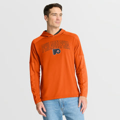 Philadelphia Flyers - Fanatics Penalty Shot Long Sleeve Hoodie T-Shirt Orange