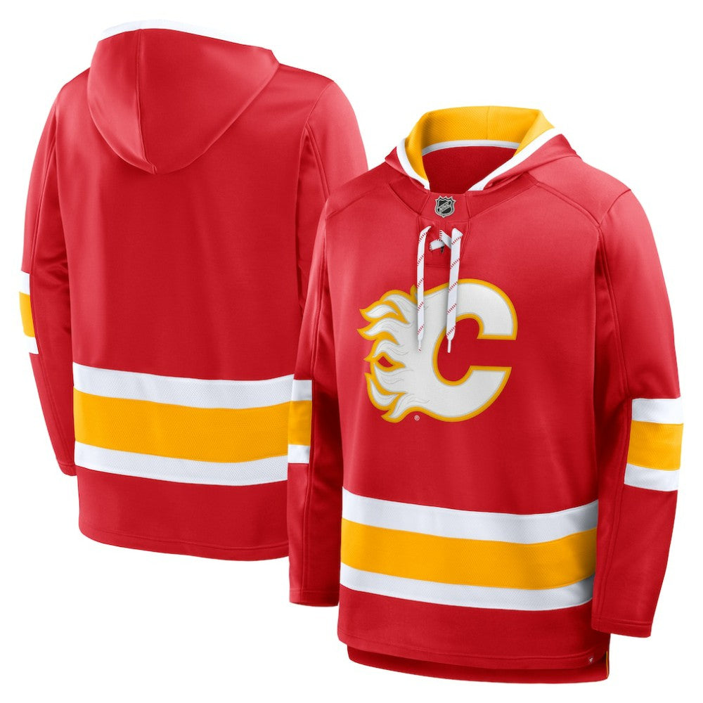 Calgary Flames - Fanatics Prime Time Fleece Hoodie Red