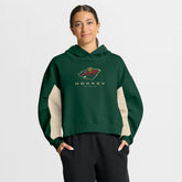 Minnesota Wild - Fanatics Women's Back Check Boxy Hoodie Green