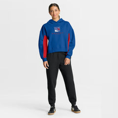 New York Rangers Fanatics Women's Back Check Boxy Hoodie Blue