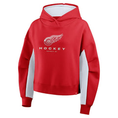 Detroit Red Wings - Fanatics Women's Back Check Boxy Hoodie Red
