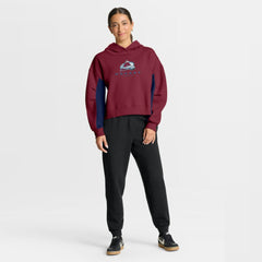 Colorado Avalanche - Fanatics Women's Back Check Boxy Hoodie Burgundy