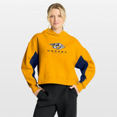 Nashville Predators - Fanatics Women's Back Check Boxy Hoodie Gold