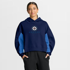 Winnipeg Jets - Fanatics Women's Back Check Boxy Hoodie Navy