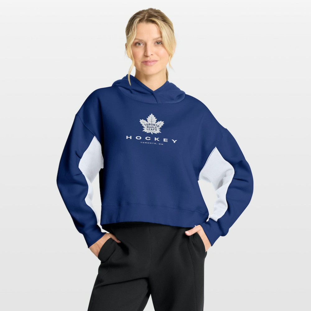 Toronto Maple Leafs - Fanatics Women's Back Check Boxy Hoodie Blue