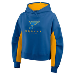 St. Louis Blues - Fanatics Women's Back Check Boxy Hoodie Blue