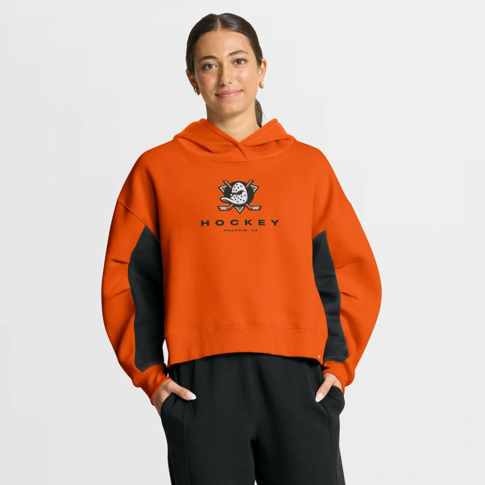 Anaheim Ducks - Fanatics Women's Back Check Boxy Hoodie Orange