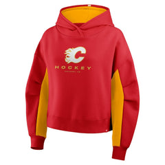 Calgary Flames - Fanatics Women's Back Check Boxy Hoodie Red